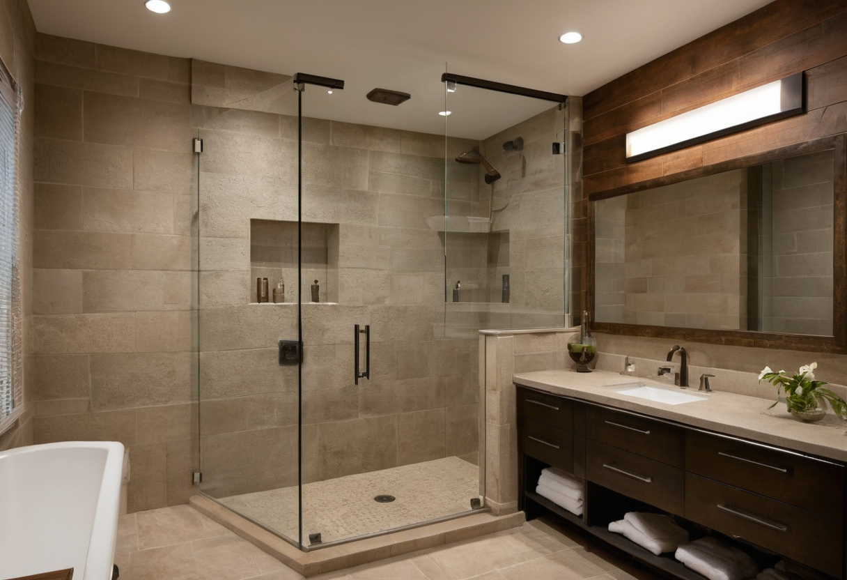 Which bathroom remodel upgrades trigger electrical, ventilation, or heating requirements planning reference