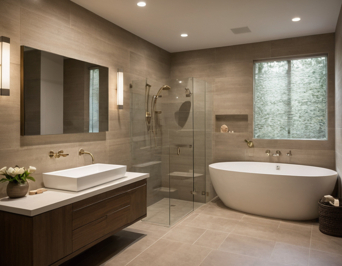 Luxury interior image showing How should bathroom remodel budgets account for scope triggers and regret risk