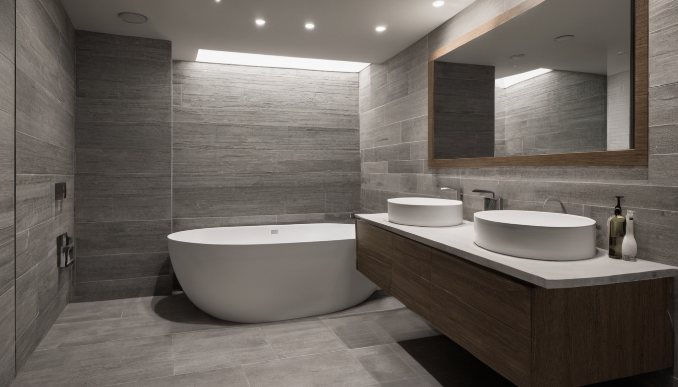 Tile size, room geometry, and edge conditions determine bathroom tile cut loss interior planning detail