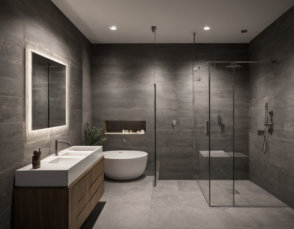 Luxury interior image showing Use this bathroom tile ordering workflow before releasing the purchase order